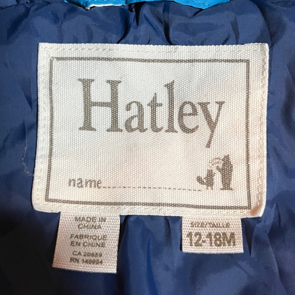 12-18M Hatley Navy Baby One piece Snowsuit with dinosaurs - Picture 2 of 6